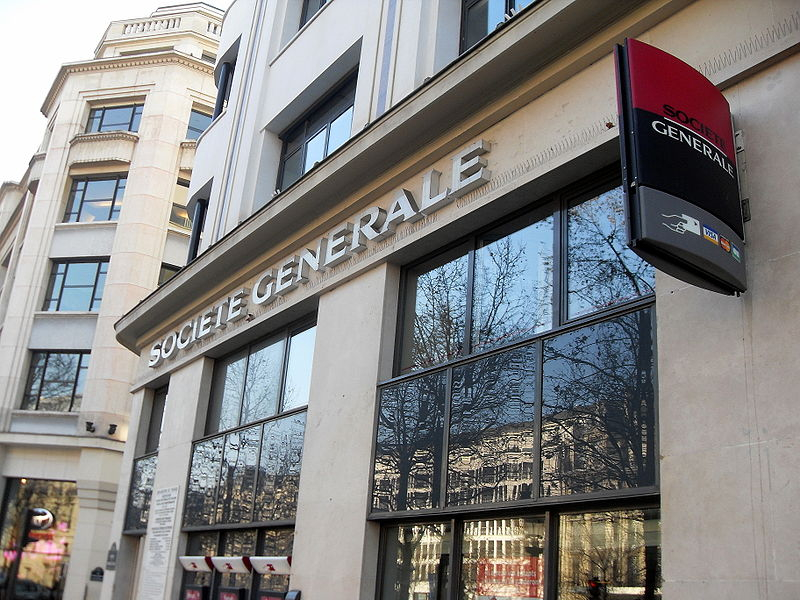  Societe Generale in Champs-Elysees Paris. 