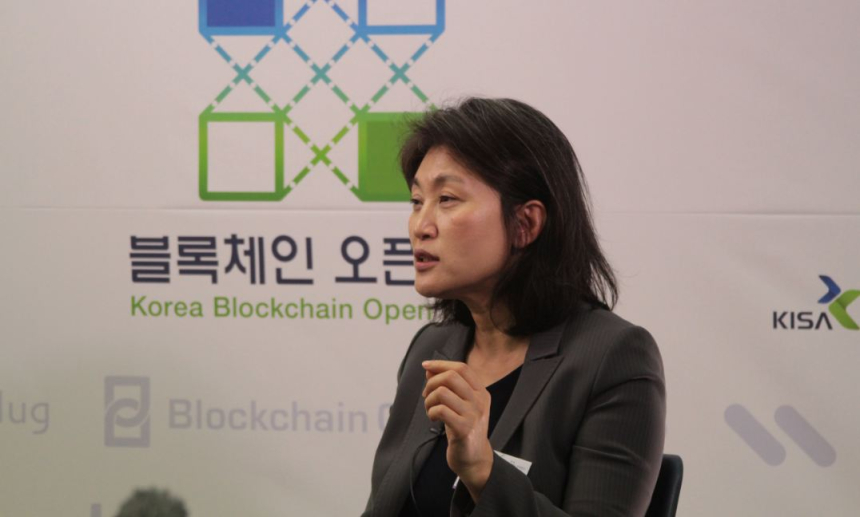 블록체인 오픈포럼의 초대 의장인 오세현 SK 주식회사 C&C 전무. Credit:THEblockchain.kr