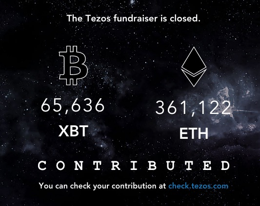 테조스, ICO로 2,630억원 조달 신기록 … 블록닷원보다 500억원 많아