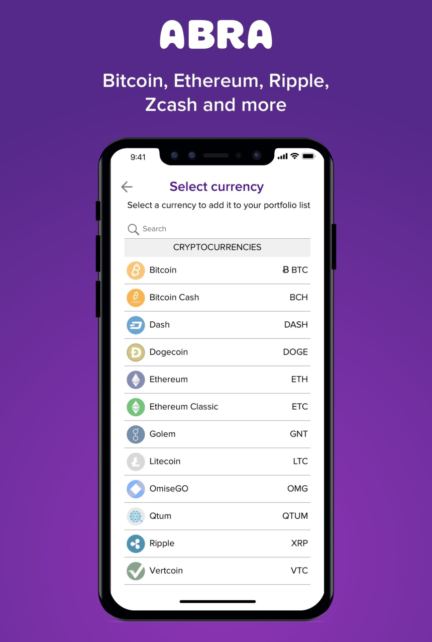  아브라, 20종 암호화폐·50종 법정화폐 아우르는 거래 앱 세계 최초 출시