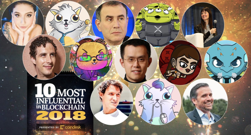  코인데스크, 2018년 가장 영향력 있는 암호화폐 인물 ‘크립토인플루언서’ TOP 10 발표