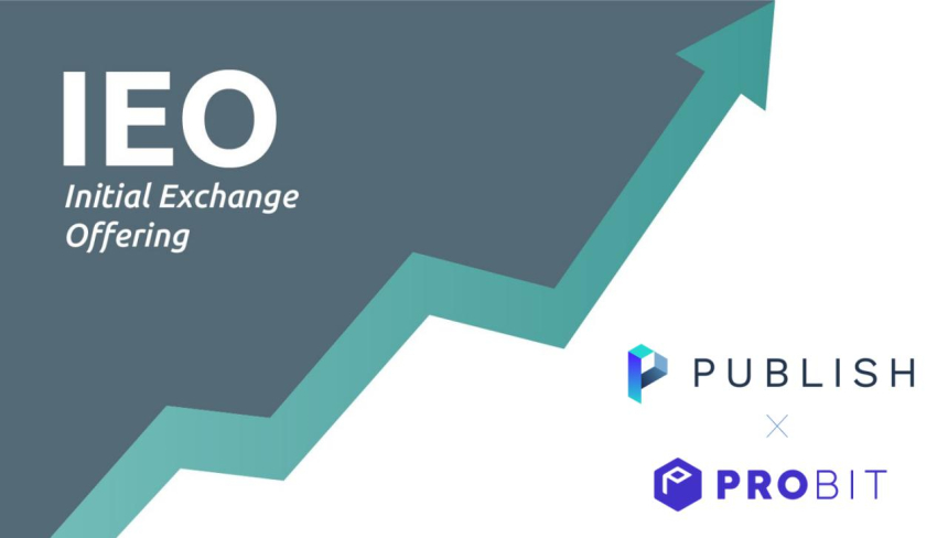 퍼블리시 프로토콜, 프로비트에서 NEWS 토큰 IEO 진행