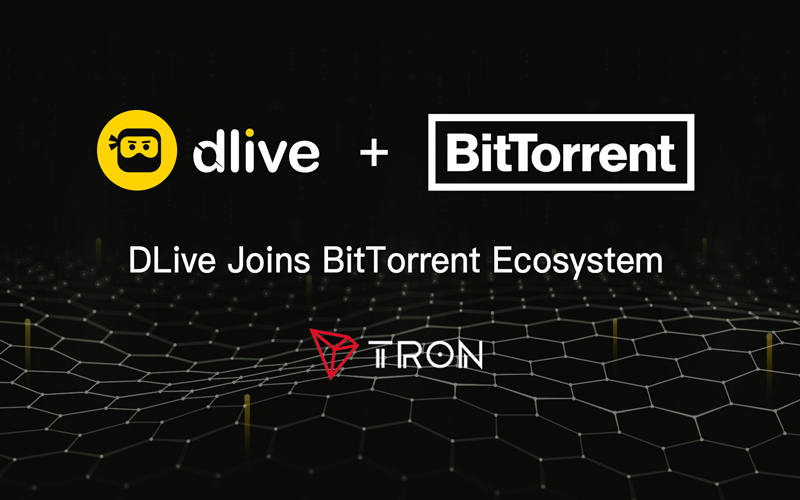  비트토렌트, 탈중앙 라이브 스트리밍 플랫폼 '디라이브(DLive)' 인수