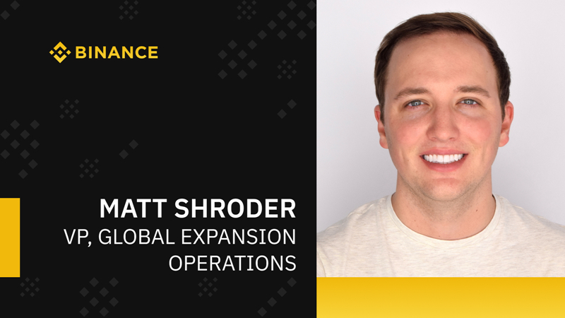  바이낸스, 글로벌 성장부서에 우버 출신 매트 슈뢰더 선임 