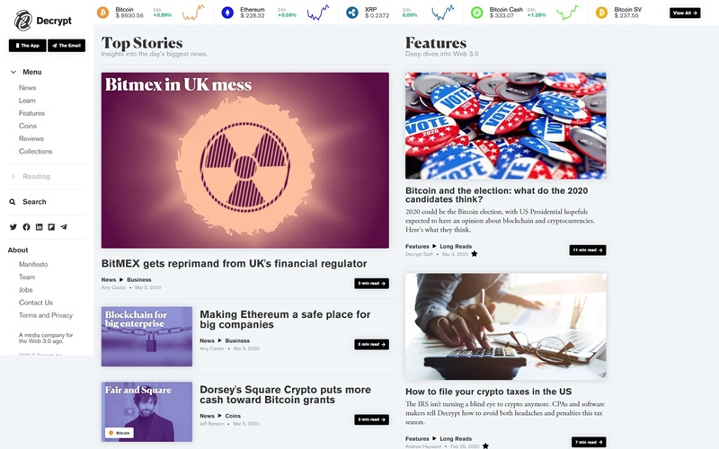  해외 블록체인 미디어 디크립트, 자체 토큰 발행해 독자 보상 서비스 구축한다