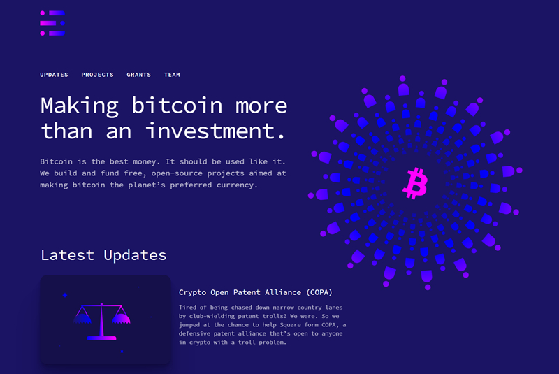  스퀘어 크립토, 신규 홈페이지 공개…잭 도시 CEO가 직접 구축