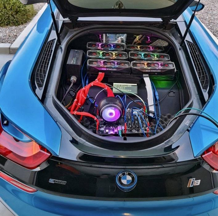 유명 투자자, 하이브리드 슈퍼카에 채굴 장비 설치