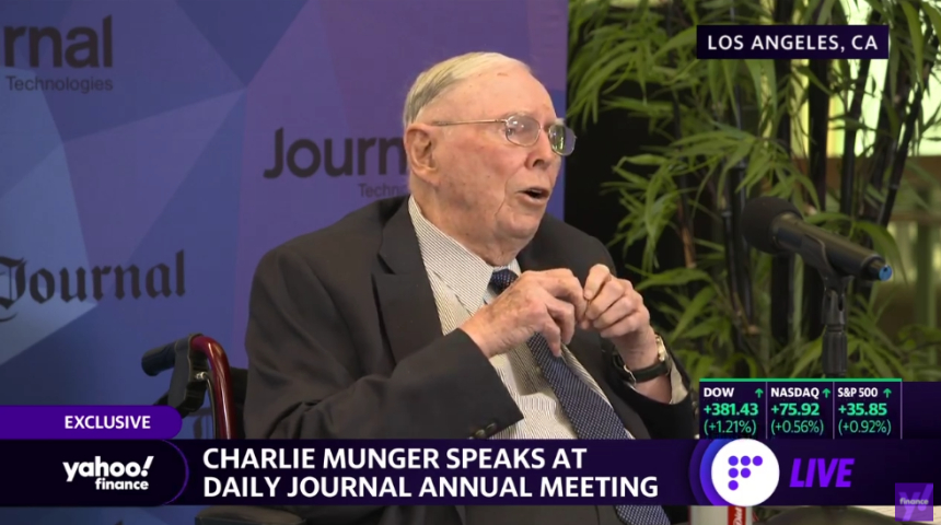 ‘워런 버핏 오른팔’ 찰리 멍거 “BTC, 먹을 수 없는 것을 쫓는 것… 인조 금 대체제”