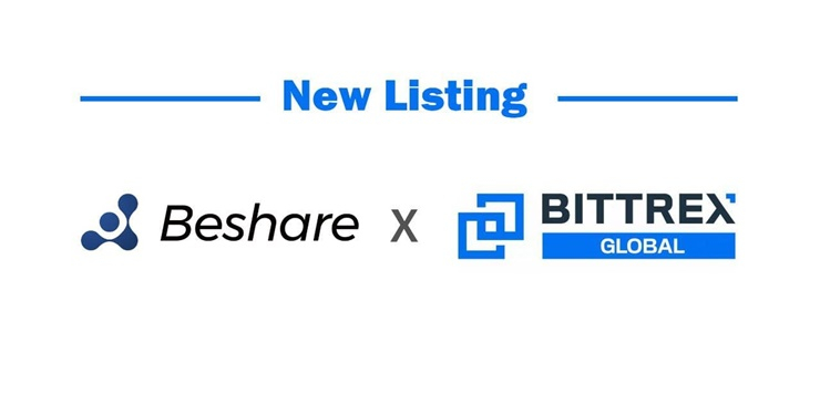  E-공유경제 플랫폼 비쉐어, 북미 암호화폐 거래소 비트렉스 상장