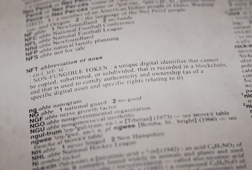  '190년 역사' 美 영어사전, NFT 정의하고 경매 부쳐…NFT, '공식 단어' 된다