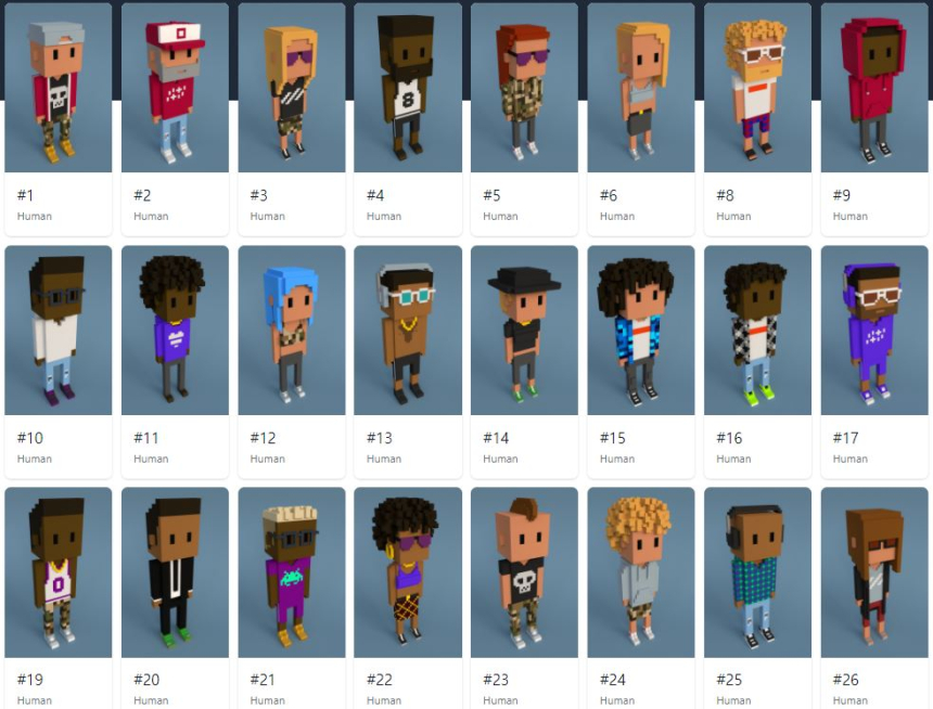  크립토펑크 개발사, 새 NFT 프로젝트 '미비츠(Meebits)' 공개…퍼블릭 세일 하루 만에 '완판' 기록