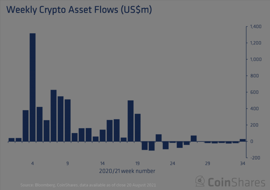  암호화폐 시장 반등하자 6주 만에 펀드 상품 '순유입' 전환
