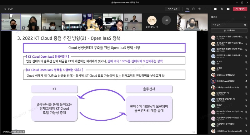  KT, 클라우드 원팀 1년 성과 공개…'클라우드 상생체계' 선도