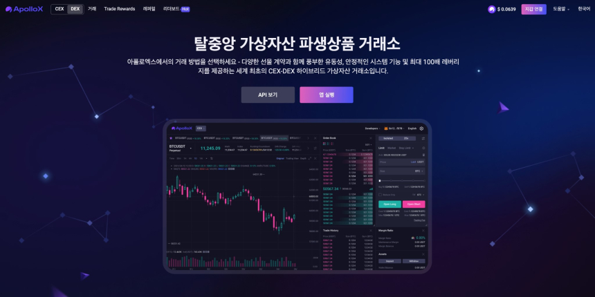  아폴로엑스 거래소, 정교한 파생상품 거래를 위한 플랫폼으로 부상