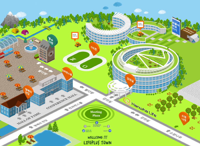  한화생명, 메타버스 기반 '라이프플러스 타운' 오픈
