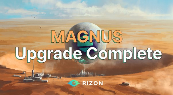  에이치닥, 메인넷 라이즌 매그너스 업그레이드 완료