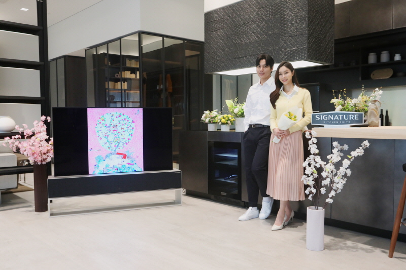  LG전자, '시그니처 키친 스위트' 쇼룸서 봄맞이 전시회 개최