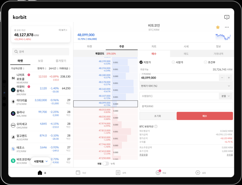  코빗, 멀티태스킹 지원하는 아이패드 앱 정식 출시