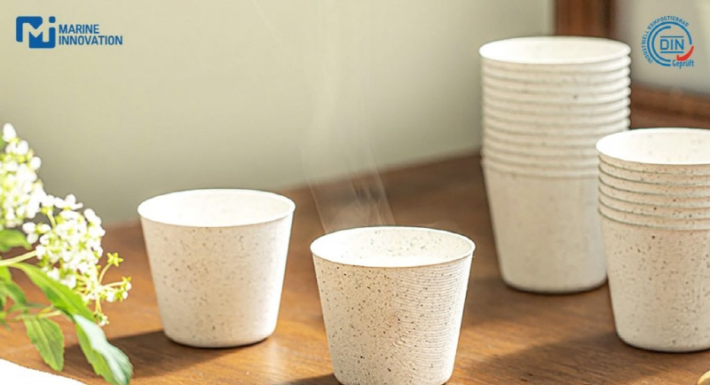  SK이노 지원벤처 '마린이노베이션', 친환경 해초종이컵 獨 생분해 인증