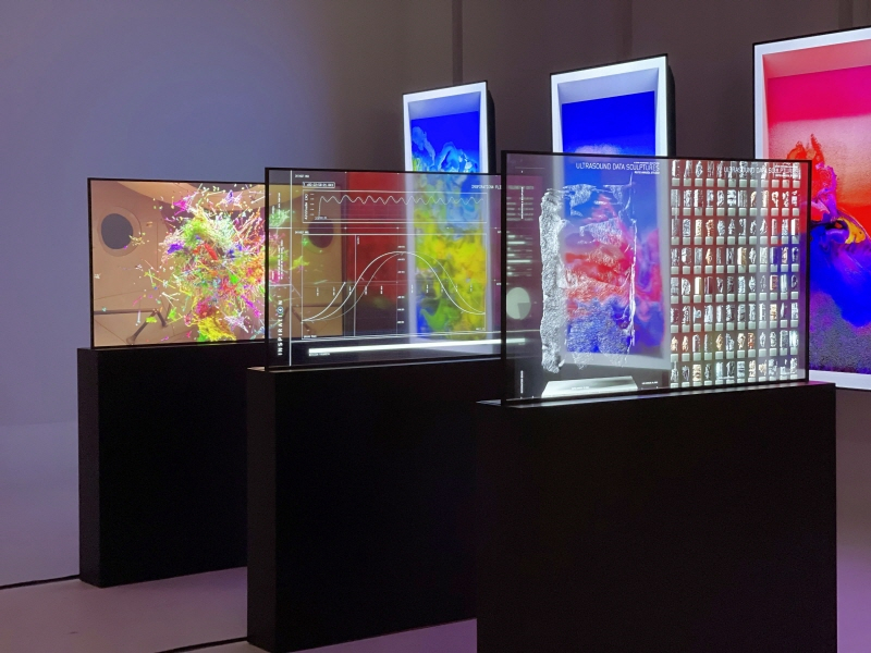  LG디스플레이, 투명 OLED에 NFT 작품 담다