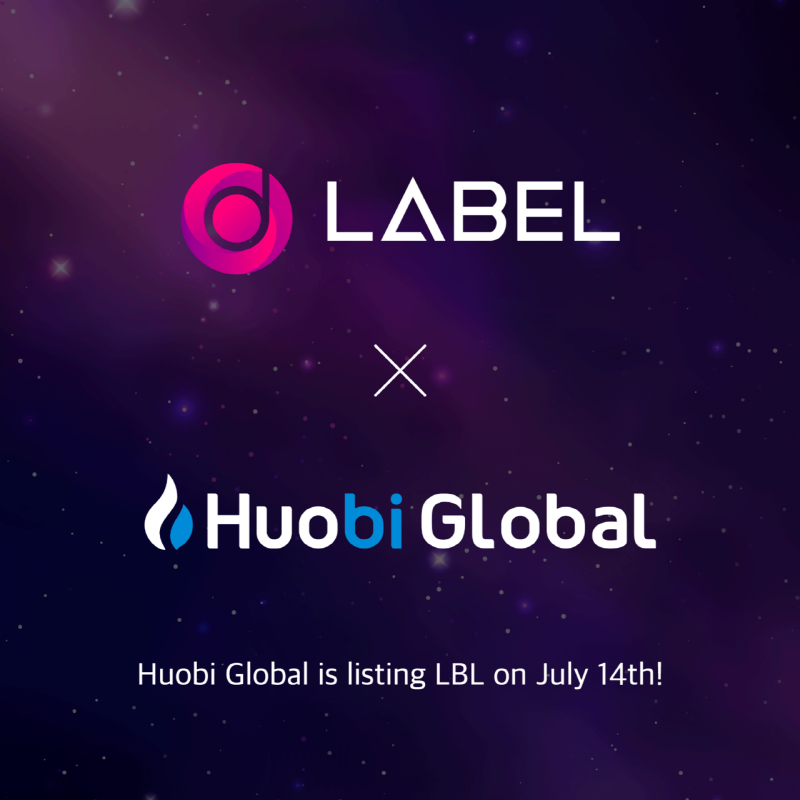  레이블, LBL토큰 후오비 상장