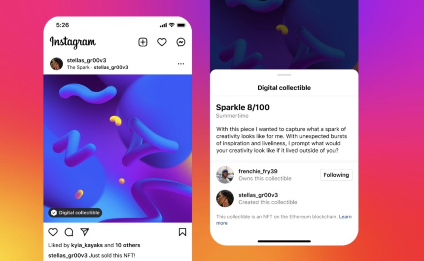 실험 마친 인스타그램 ‘NFT’, 100개국 지원한다…코인베이스, 플로우도 합류