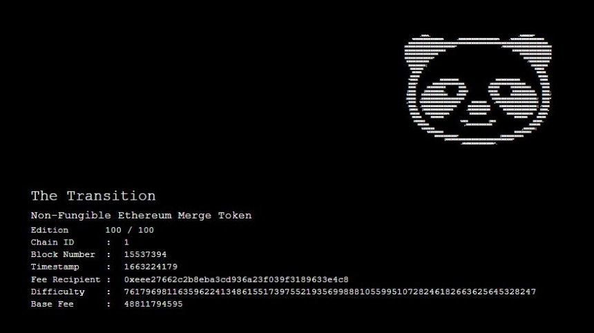  지분증명 이더리움 최초 NFT, 수수료 '8500만원' 들었다