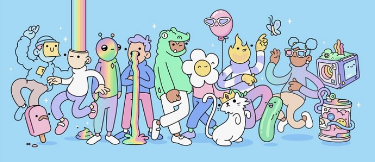  NFT 프로젝트 두들스, 레딧 설립자 주도 투자서 750억원 유치