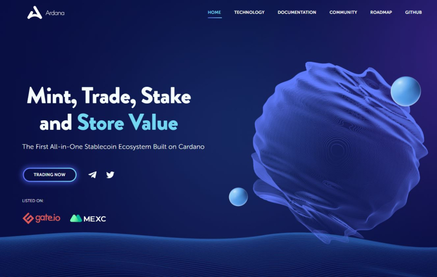 카르다노 디파이 프로젝트 '아르다나' 개발 중단...