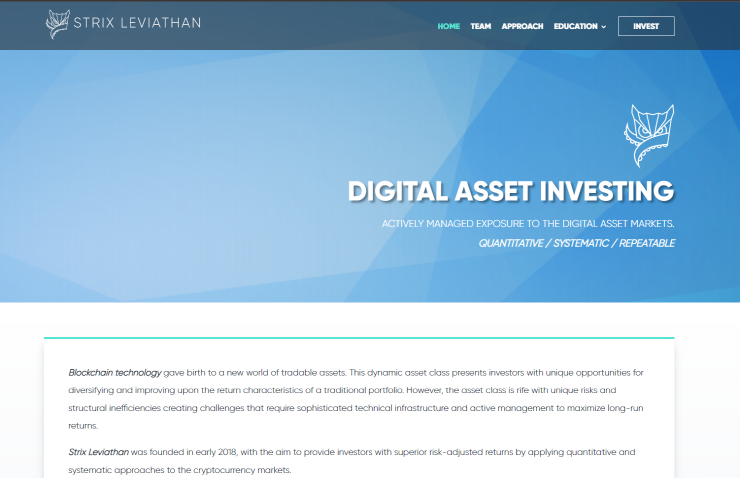  암호화폐 헤지펀드 스트릭스 리바이어던 