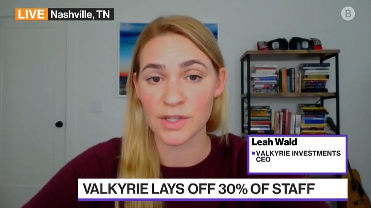  비트코인 선물 ETF 제공사 '발키리', 30% 감원 단행