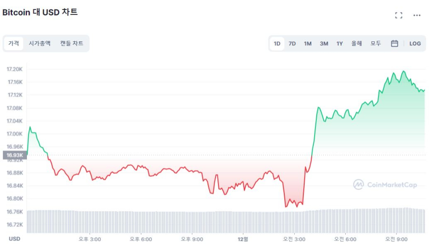  [오후 시세브리핑] 비트코인 상승세 유지...알트코인은 한풀 꺾여