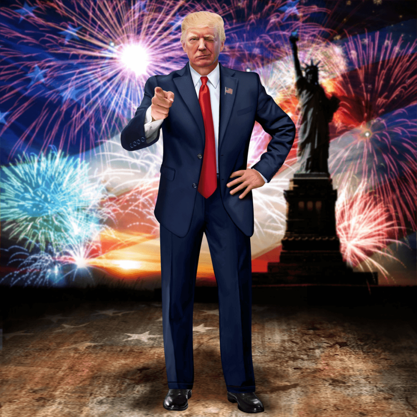 트럼프 전 대통령 NFT, 출시 하루 만에 완판