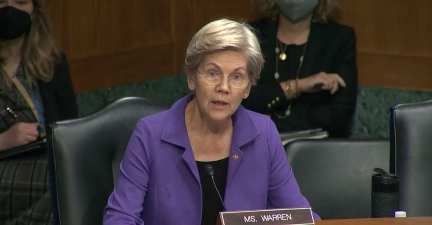 엘리자베스 워런, 암호화폐 불법 금융 비판 속 새로운 법안 추진