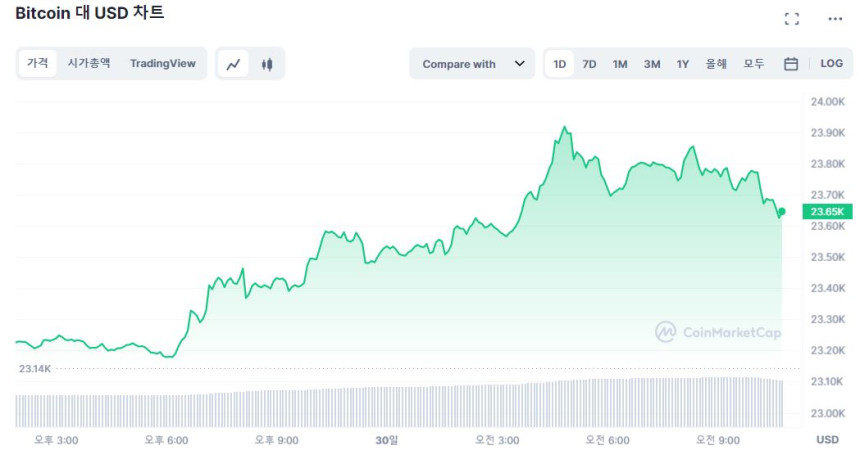  [오후 시세브리핑] 시장 완만한 상승세...비트코인·이더리움 2% ↑