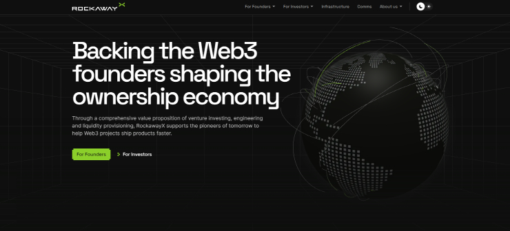  사진 = 블록체인 전문 벤처캐피털 록웨이X / 록웨이X 홈페이지 갈무리 