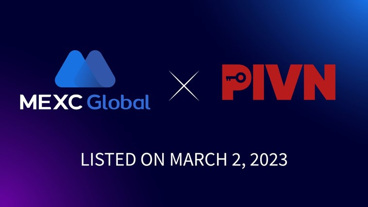  PIVN 토큰, 글로벌 거래소 MEXC 상장