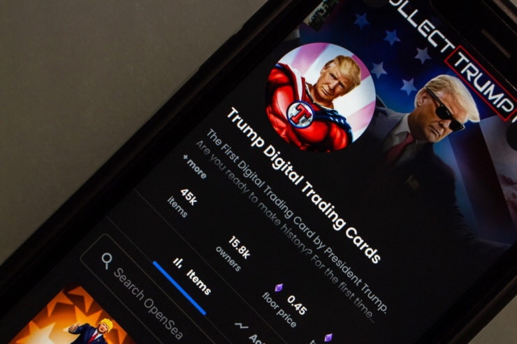 트럼프 대통령 NFT 가격, 형사 기소 후 20% 하락...거래량은 급증