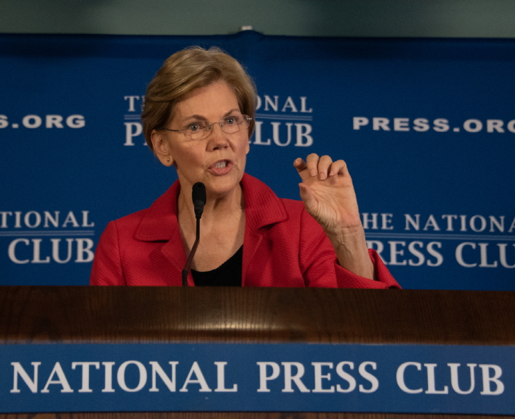  워렌 美 상원의원, 서클·블록파이 등 SVB 최대 예금주에 질의 서한 발송