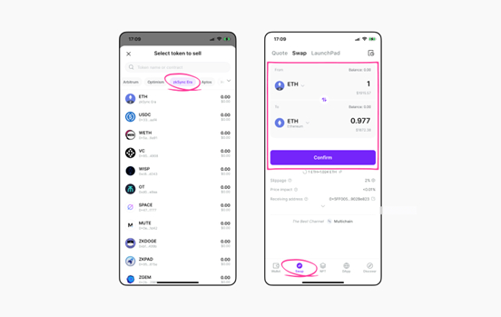  BitKeep 스왑  zkSync Era 크로스체인 및 토큰 시세 신규 지원