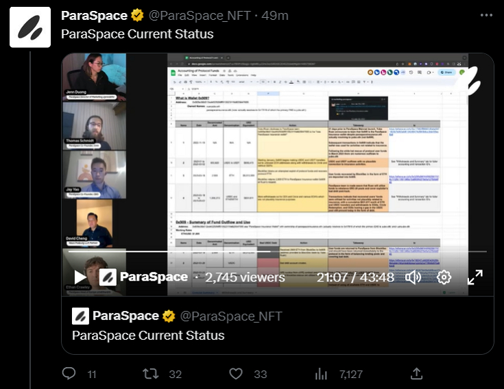  NFT 대출 프로토콜 파라스페이스, 자금 유용 논란으로 내부분열