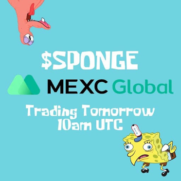  밈코인 ‘$SPONGE’, MEXC 외에 거래소 추가 상장 예정… 상승 랠리 이어갈까