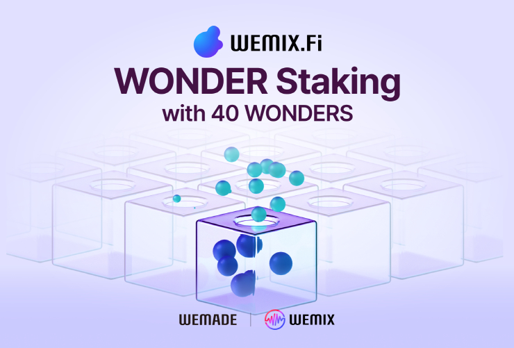  위메이드 위믹스파이, 40원더스와 '원더 스테이킹' 서비스 시작