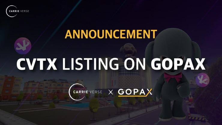  캐리버스 'CVTX', 가상자산 거래소 고팍스 상장