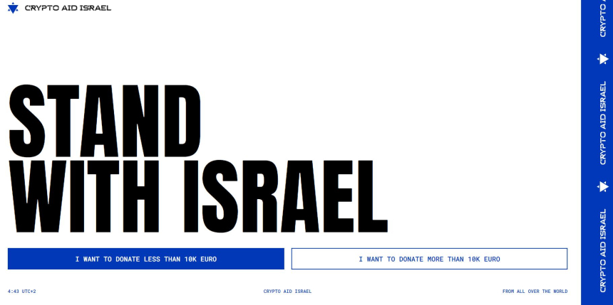  암호화폐 업계, 이스라엘 전쟁 피해 돕기 위한 모금 운동 나서