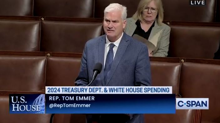 톰 에머 의원, 세출예산 법안 수정안 제출...
