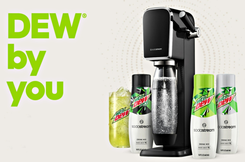  소다스트림, 펩시코의 MTN DEW 출시로 맛 포트폴리오 확대