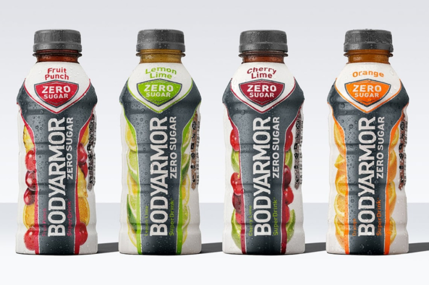 코카콜라의 바디아머, 펩시코의 게토레이를 이길 무설탕 스포츠 음료 출시