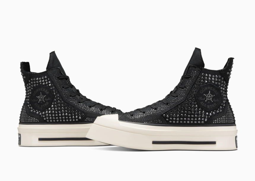  컨버스와 스와로브스키, 눈부신 크리스털로 장식된 척 70 디럭스 스퀘어 콜라보레이션