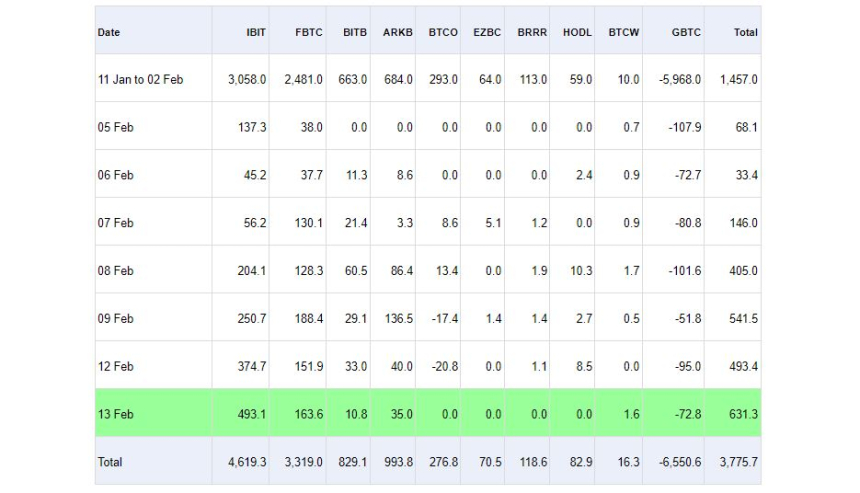  비트코인 현물 ETF, 하루 '8000억원' 유입...최고 기록 경신